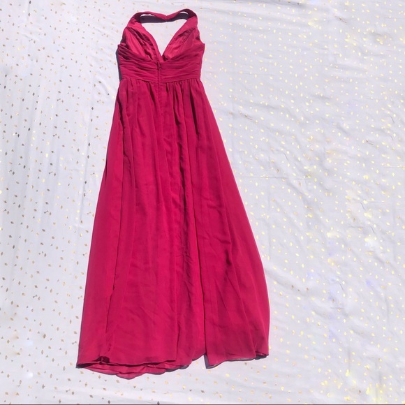 Pink Empire Waist Halter Formal Dress Sz 4 - Picture 2 of 13